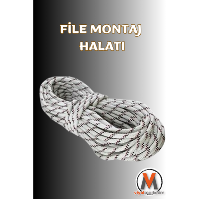 10 Metre Balkon File Montaj Ipi Dekoratif Halat Ip (3MM)